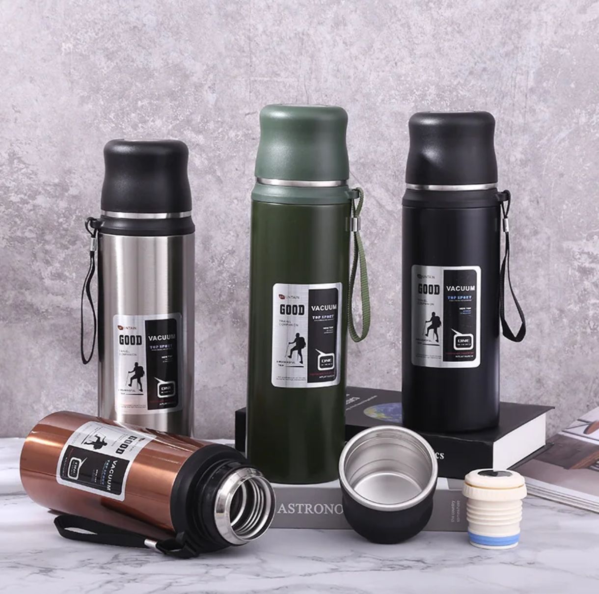 Termo de acero inoxidable 800ml.