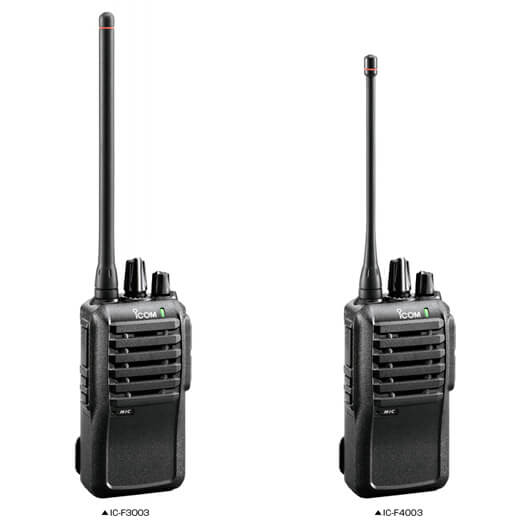 IC-F3003 / IC-F4003 - Radio portátil VHF y UHF