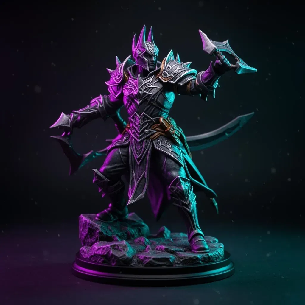 Figura coleccionable 3D destacada